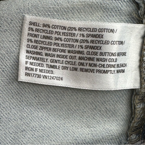 🔆 Wild Fable Denim Light-wash Floral Crop Top - Picture 8 of 9